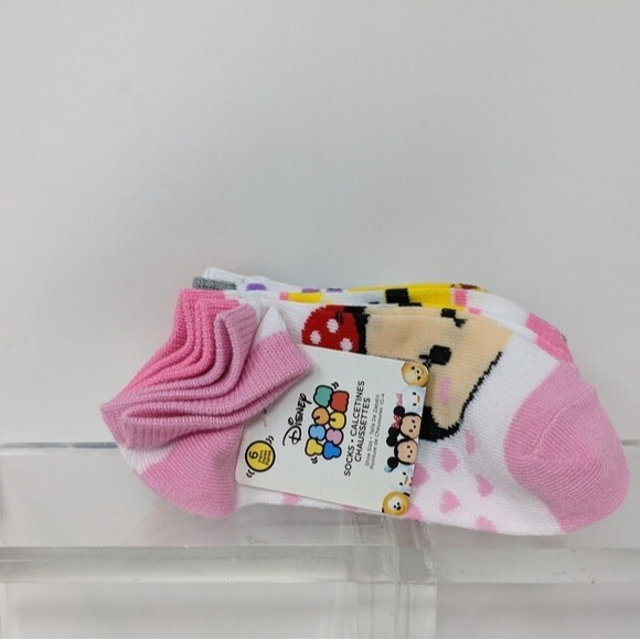 Disney Tsum Tsum Socks, Girls Shoe Size 10-4 - Picture 1 of 6